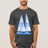 Butterfly Beach Coastal Nautical Sailing Sailor T-