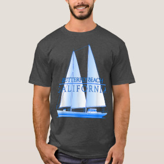 Butterfly Beach Coastal Nautical Sailing Sailor T- T-Shirt