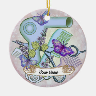 Butterfly Beautician Ceramic Tree Decoration