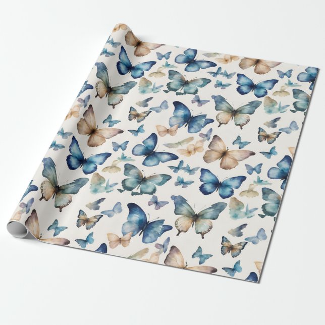Butterfly Beauties Wrapping Paper (Unrolled)