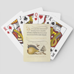 Butterfly Bee Fruit Insect Illustration Playing Cards