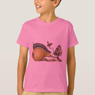 Butterfly Bee Fruit Insect Illustration T-Shirt