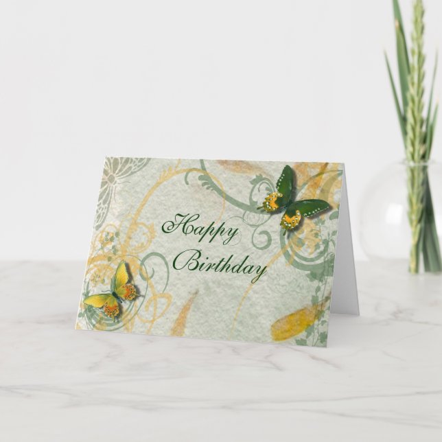 Butterfly Birthday Card (Front)