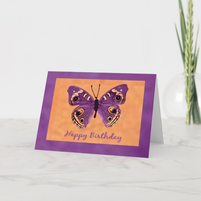 Butterfly Birthday Card (Front)