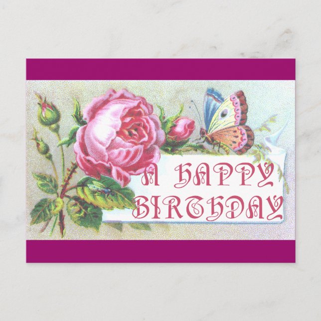 Butterfly Birthday Card (Front)