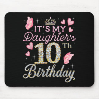 Butterfly Birthday Design Mouse Mat