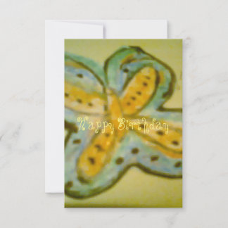 Butterfly Birthday Flat Card