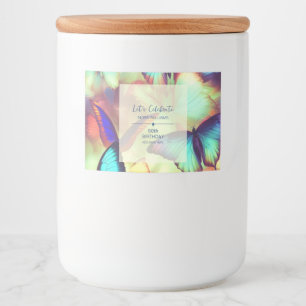 Butterfly Birthday Food Label