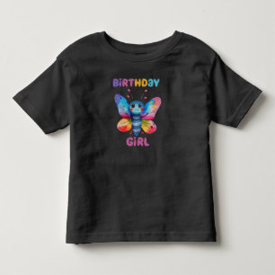 Butterfly Birthday Girl Toddler T-Shirt