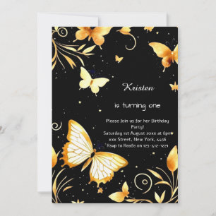 Butterfly Birthday Invitation