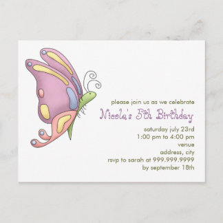 Butterfly • Birthday Invitation