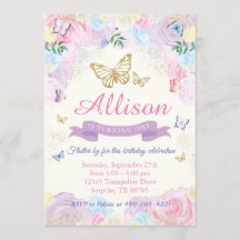 Butterfly Birthday Invitation