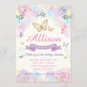 Butterfly Birthday Invitation