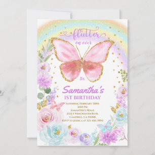 Butterfly Birthday Invitation