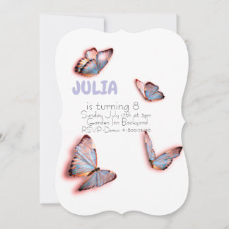 Butterfly Birthday Invitation