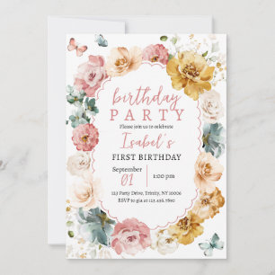 Butterfly Birthday Invitation