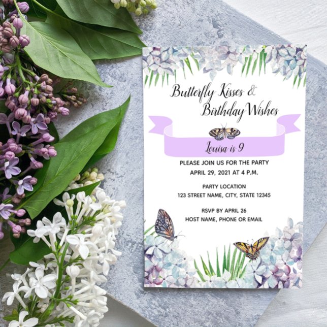 Butterfly Birthday Invitation (Creator Uploaded)