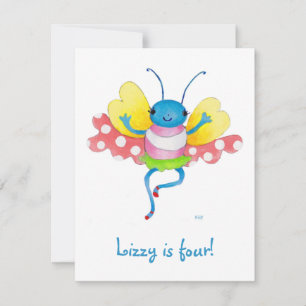 butterfly birthday invitation