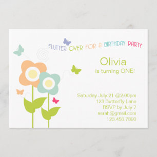 Butterfly Birthday Invitation