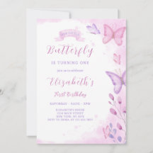 Butterfly Birthday Invitation