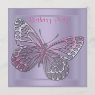 BUTTERFLY BIRTHDAY INVITATION 2