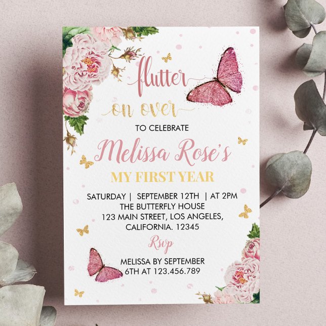 Butterfly Birthday Invitation Whimsical (Creator Uploaded)