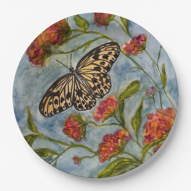 Butterfly Birthday Paper Plates (Front)