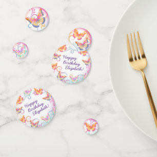 Butterfly Birthday Party Kids Colourful Confetti
