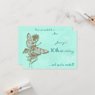 Butterfly Birthday RSVP Card
