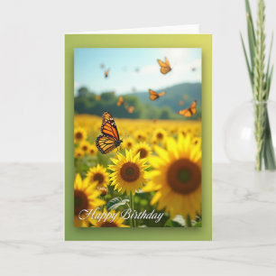 Butterfly Birthday Scene Card