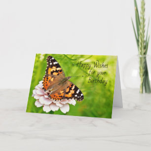 Butterfly Birthday Wishes Card