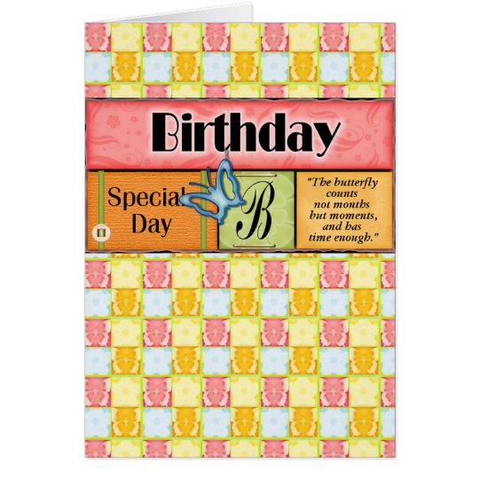 Butterfly Birthday Wishes Card