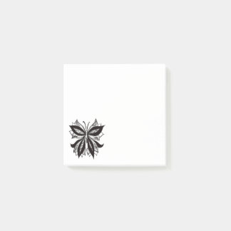 Butterfly Black And White Tribal Tattoo Post-it Notes