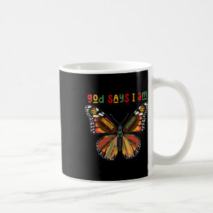 Butterfly Black History Month Bible Verse God Says Coffee Mug