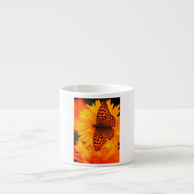 Butterfly Bliss Mug"  Espresso Cup (Front)