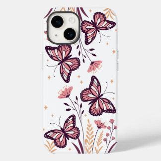 🌸 Butterfly Bloom Aesthetic – Dreamy Holographic  Case-Mate iPhone 14 Case