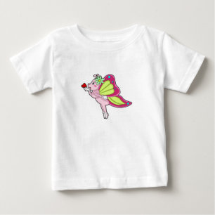Butterfly Blossom Heart Baby T-Shirt