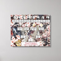 Butterfly Blossoms Photo Family Tree Canvas Art