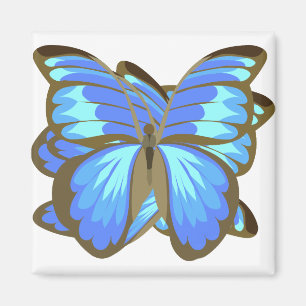 Butterfly Blue Black Insect Wing Fly Spring Magnet