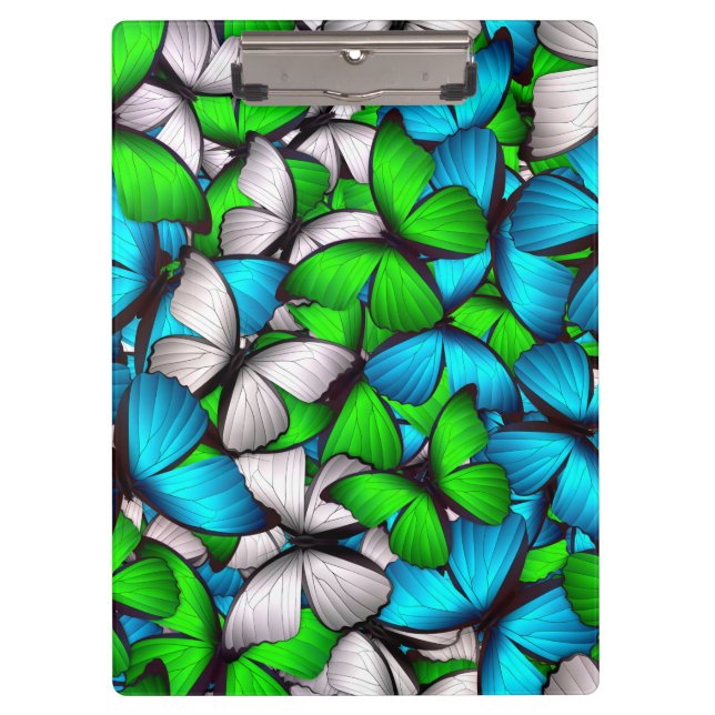 Butterfly Blue Grey Hive | Butterfly Clipboard (Front)