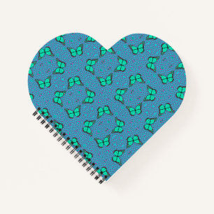 BUTTERFLY BLUE  NOTEBOOK
