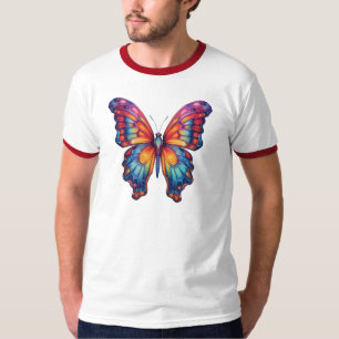 Butterfly Blue Orange Wings T-Shirt