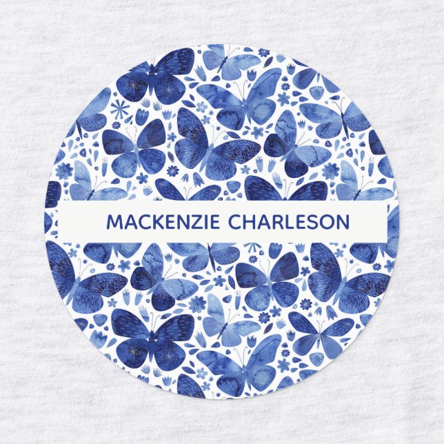 Butterfly Blue Pattern Name (Design 1)