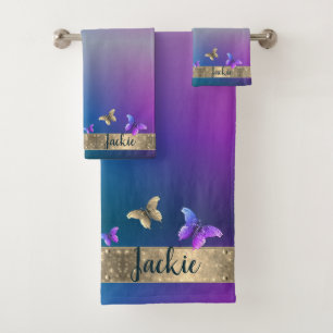 Butterfly Blue Towel