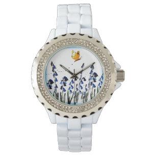 Butterfly Bluebells Floral Watch