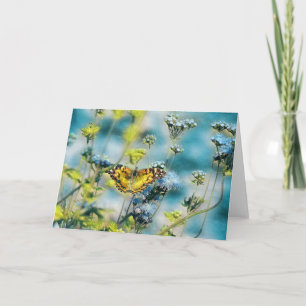 Butterfly Blues Art Note Card
