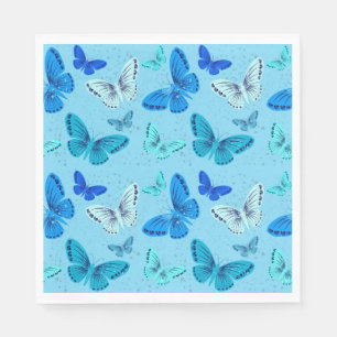 Butterfly Blues Napkin