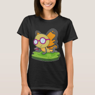 Butterfly Book Glasses T-Shirt