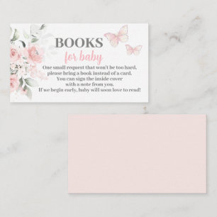 Butterfly Books for baby girl enclosure card