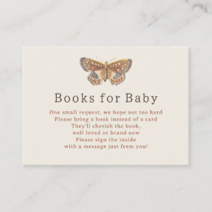 Butterfly Books for Baby Shower  Enclosure Card